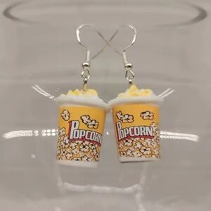 Popcorn Bucket Pendant Women's Earrings Cinema Earrings